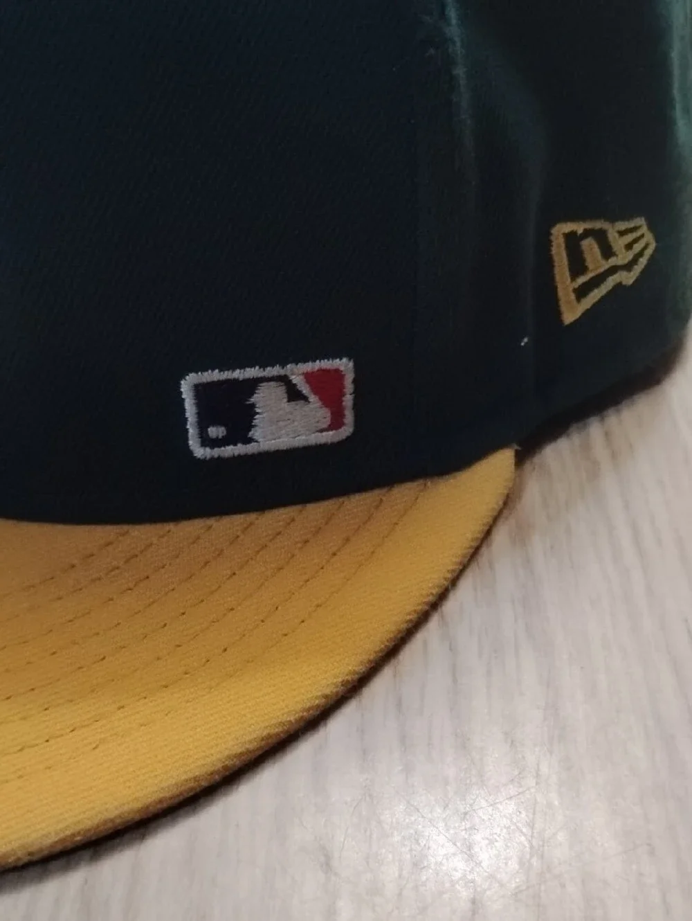 New Era Oakland A's Green and Yellow Kids Fitted Cap